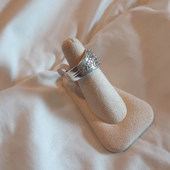 Handmade Silverware Ring - Picture 3 of 4